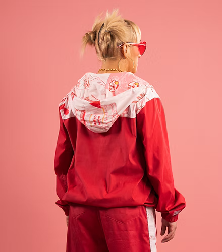 Chaqueta Rompevientos Roja