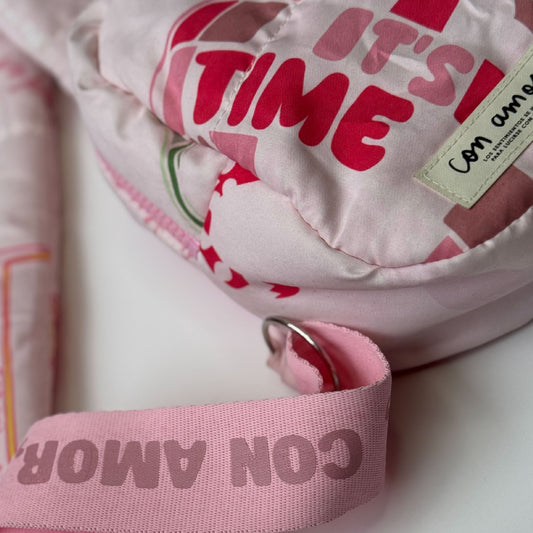 Mano libres Puffer Rosada