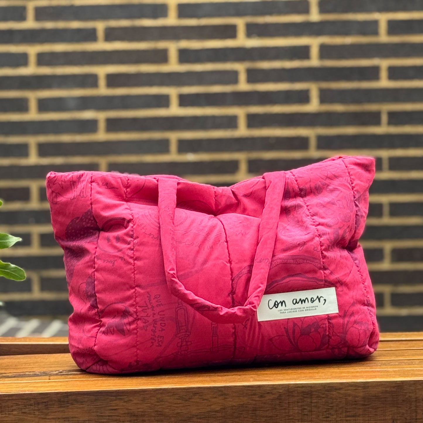 Bolso maxi acolchado Roja