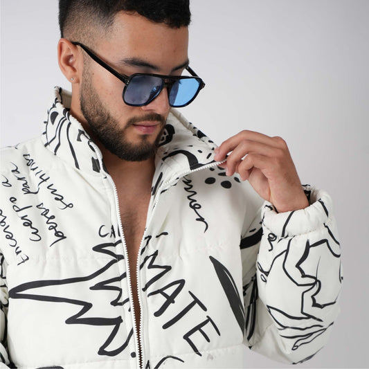 Chaqueta Puffer Blanca