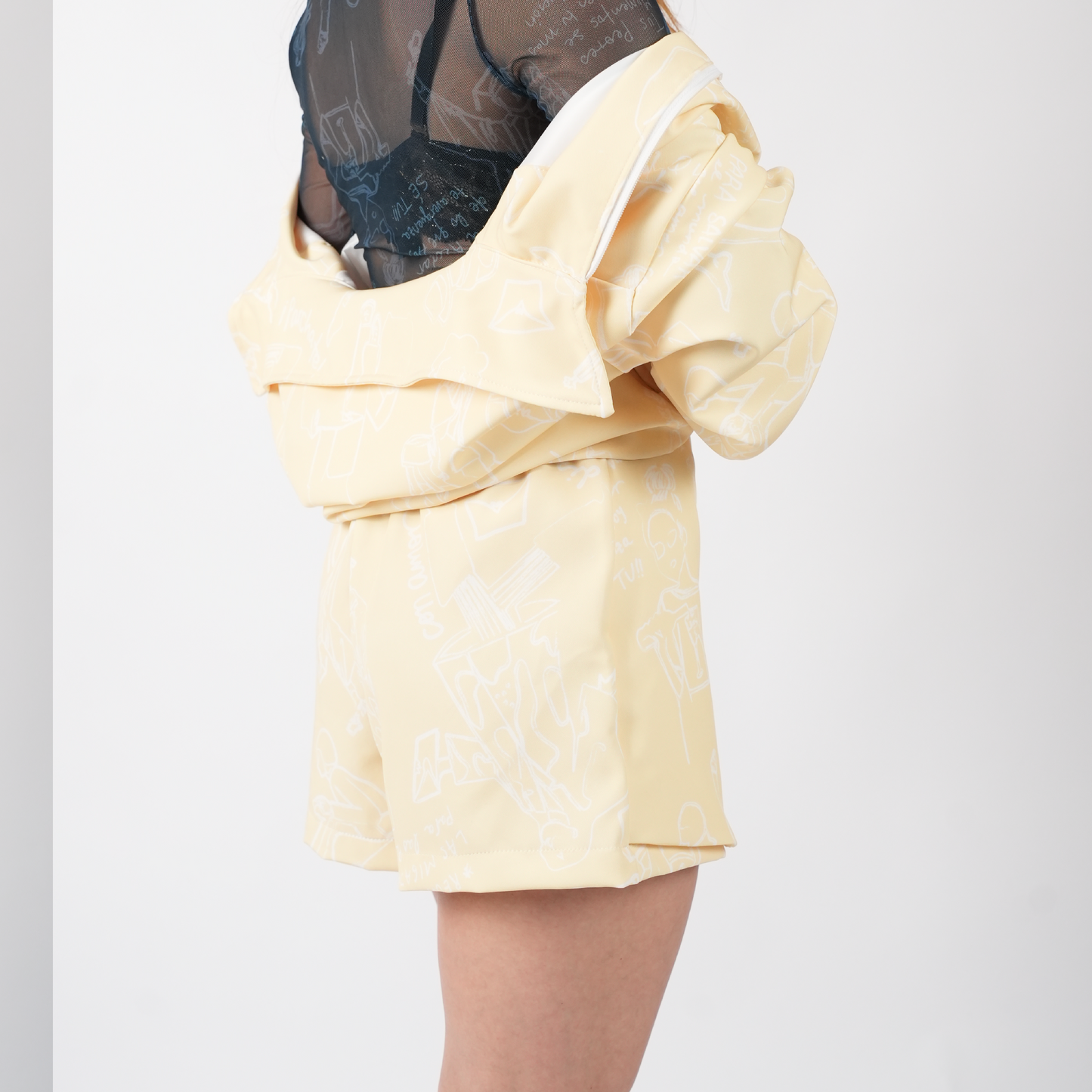 Falda Short Amarilla