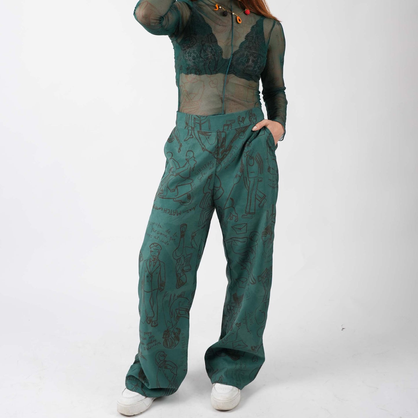 Pantalon Verde Esmeralda