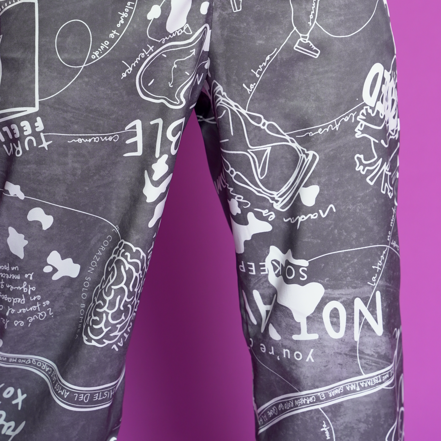 Pantalón tusa gris grafito