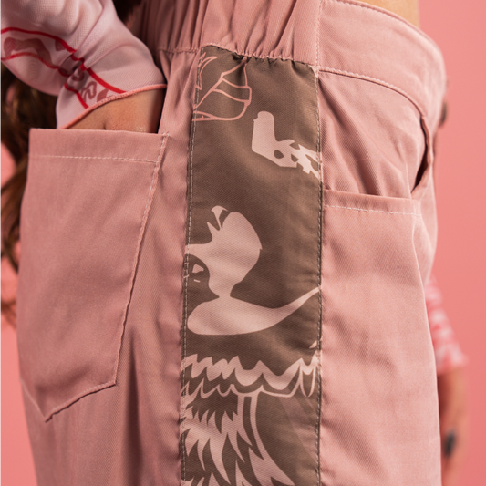 Pantalón Palazzo Rosado