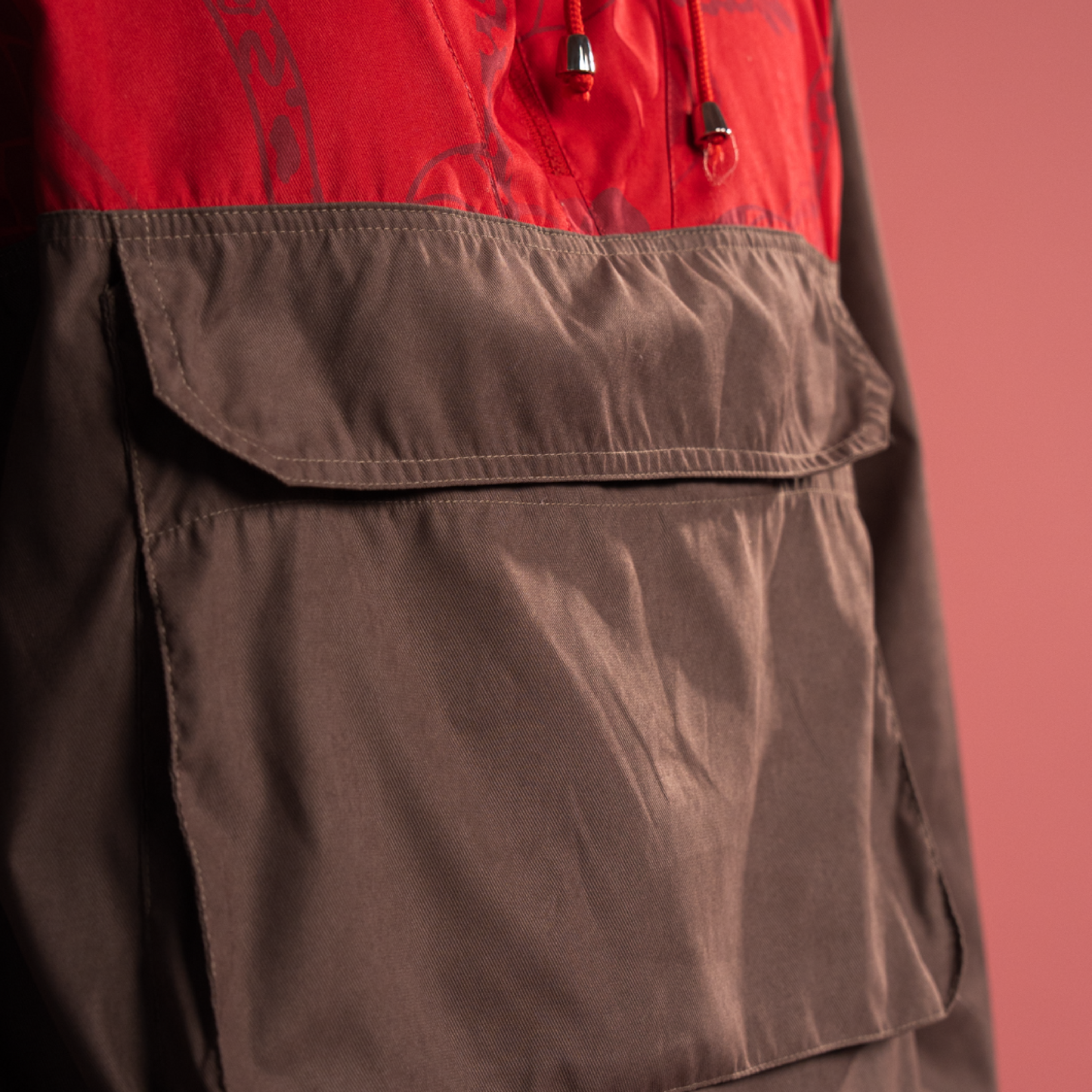 Chaqueta Rompevientos Café