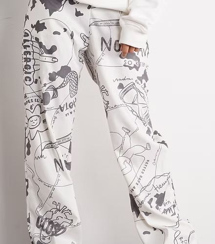 Pantalón Poliester tusa Blanco gris