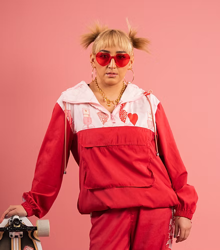 Chaqueta Rompevientos Roja