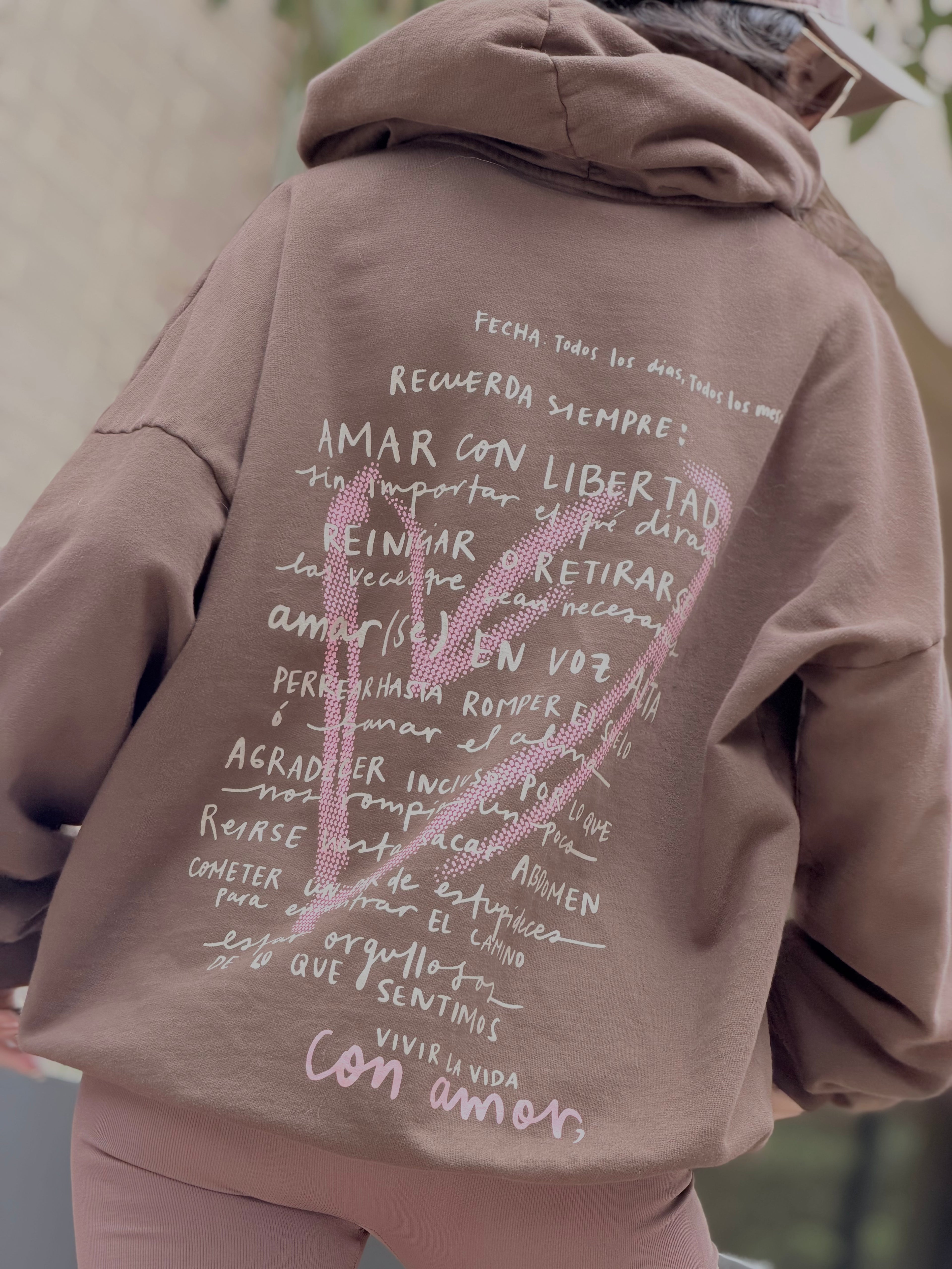 Hoddie manifiesto Café