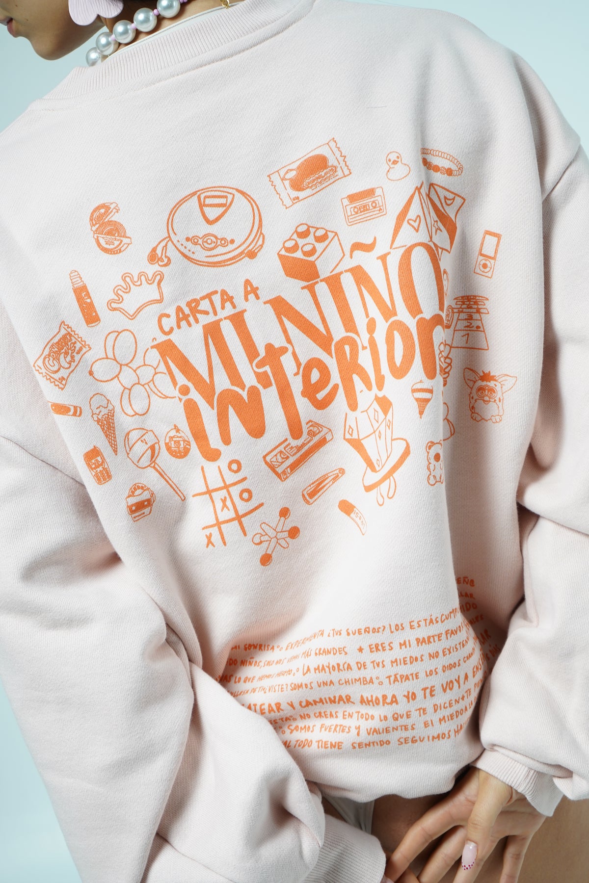 Crewneck algodón de azúcar