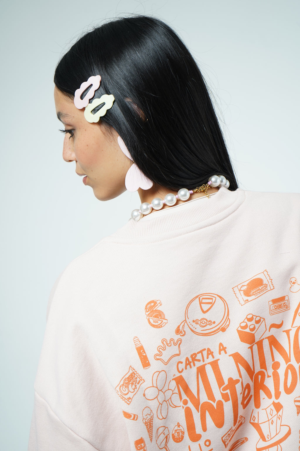 Crewneck algodón de azúcar