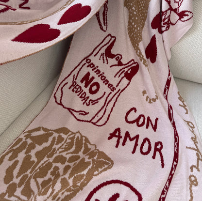 Bufanda Maxi amor propio tres tonos