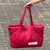 Bolso maxi acolchado Roja