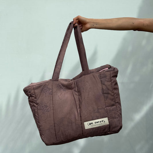Bolso Maxi Puffer café