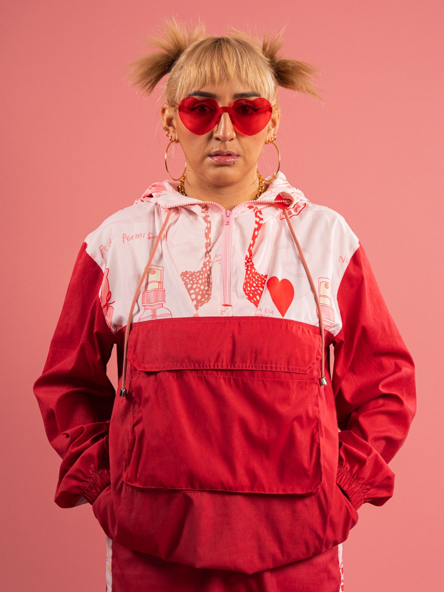 Chaqueta Rompevientos Roja