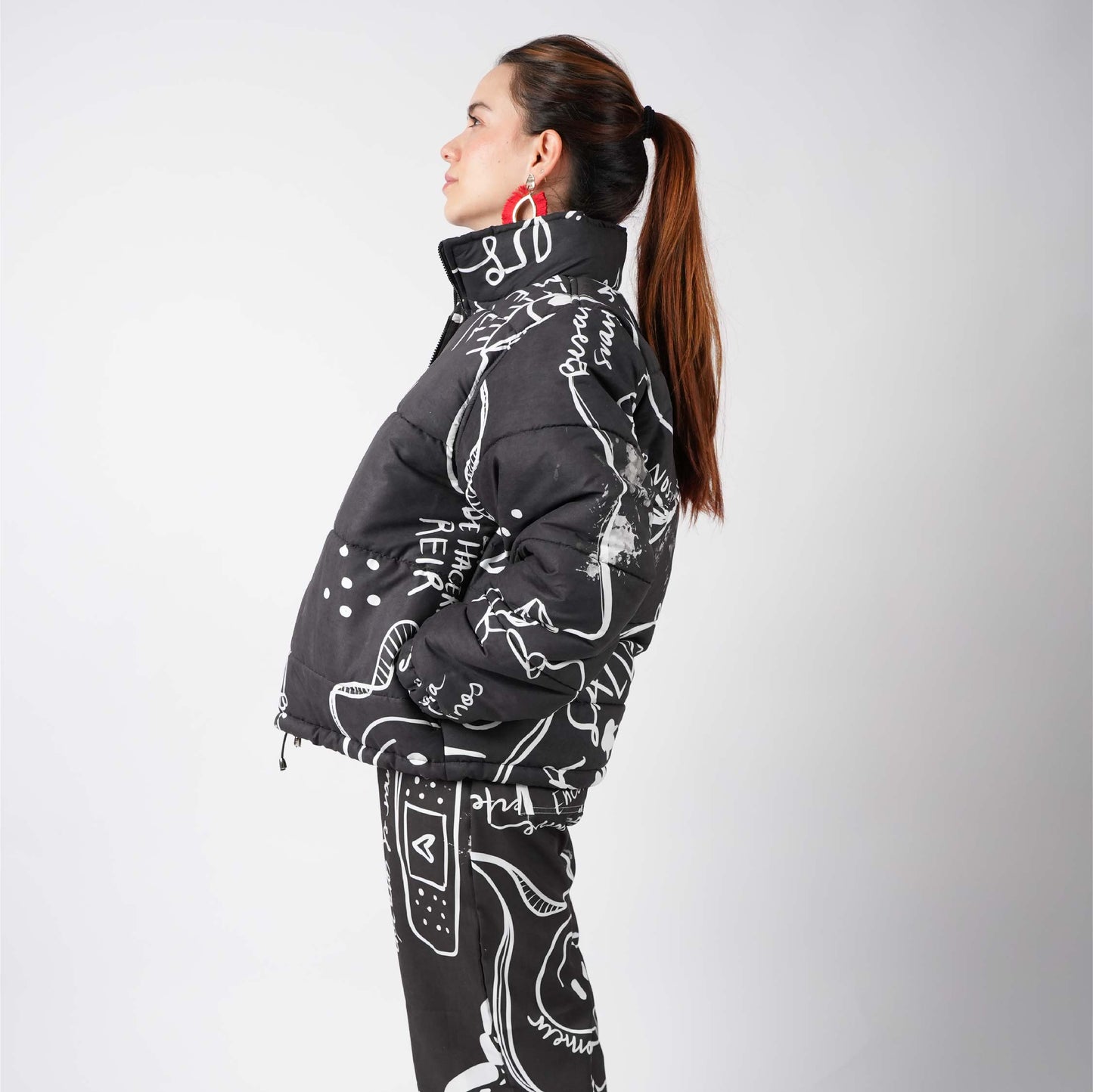 Chaqueta Puffer Negra