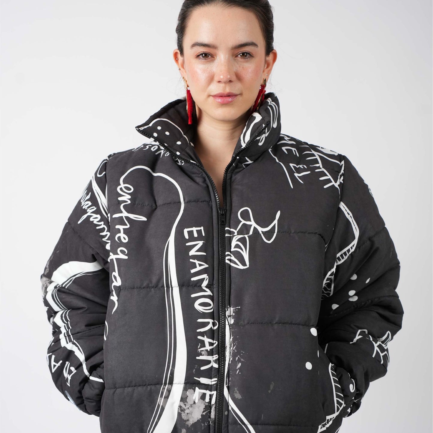Chaqueta Puffer Negra