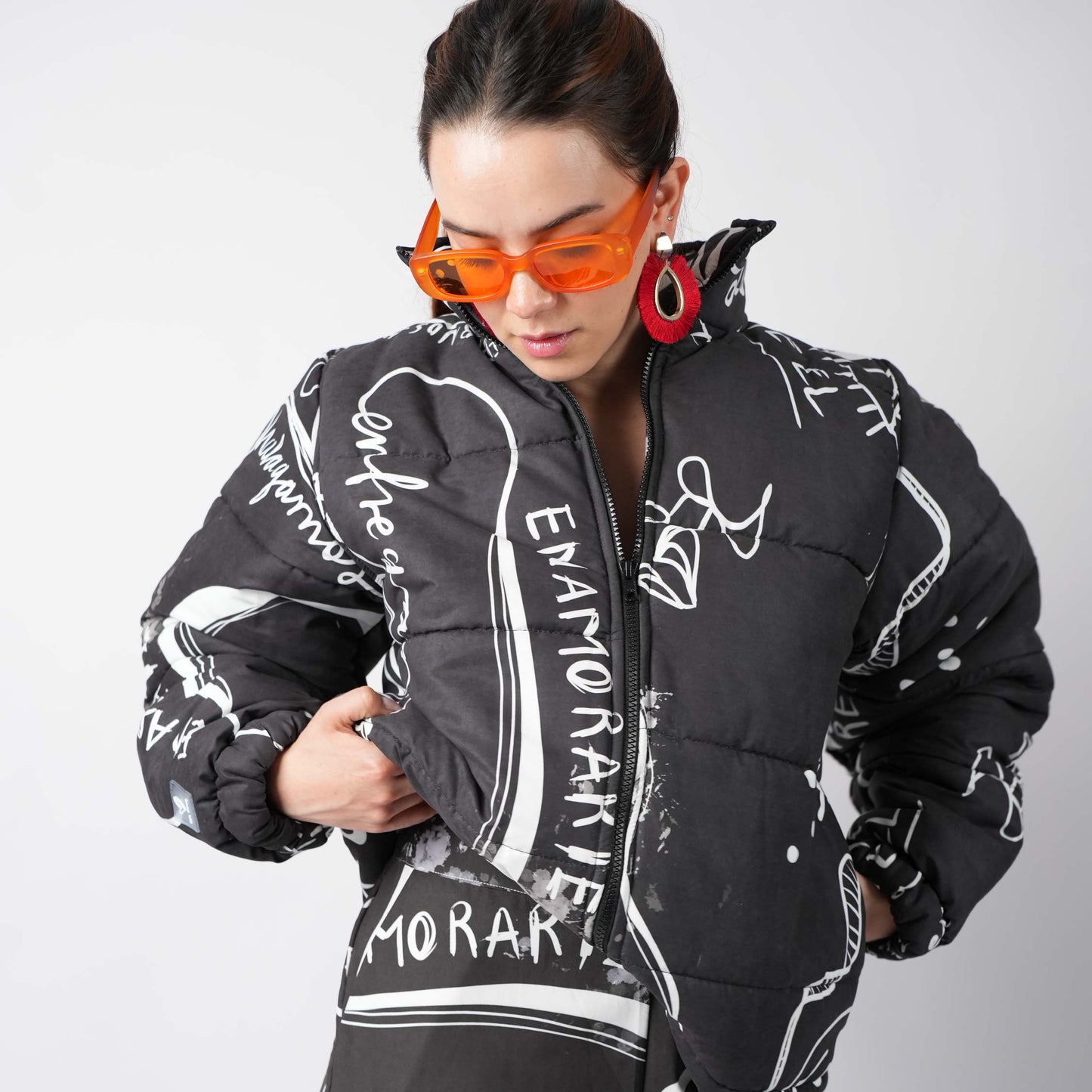 Chaqueta Puffer Negra
