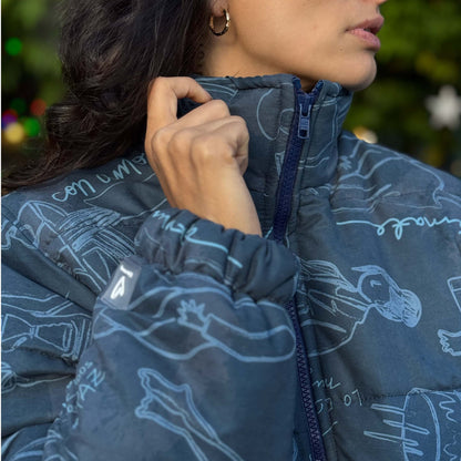 Puffer Azul Noche