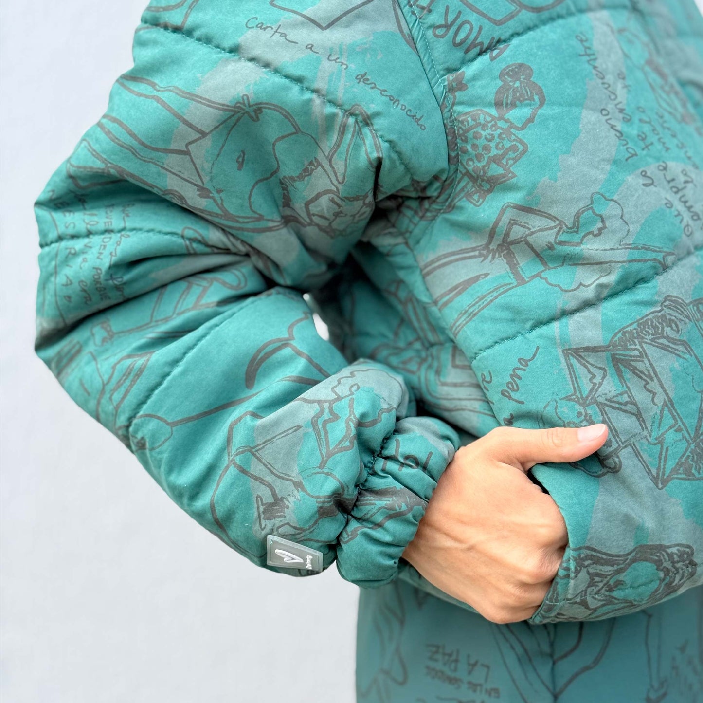 Puffer Verde Esmeralda