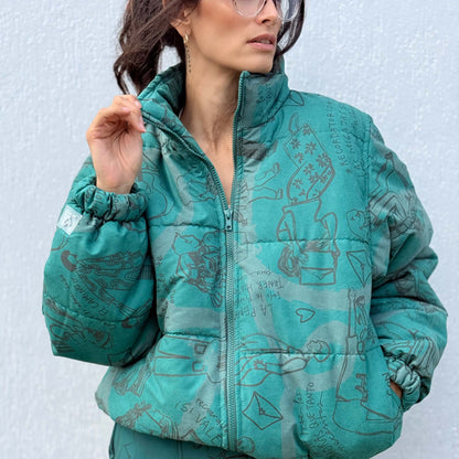 Puffer Verde Esmeralda
