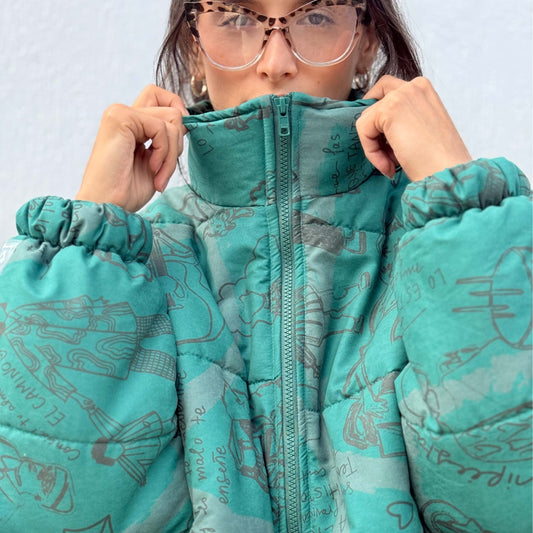 Puffer Verde Esmeralda