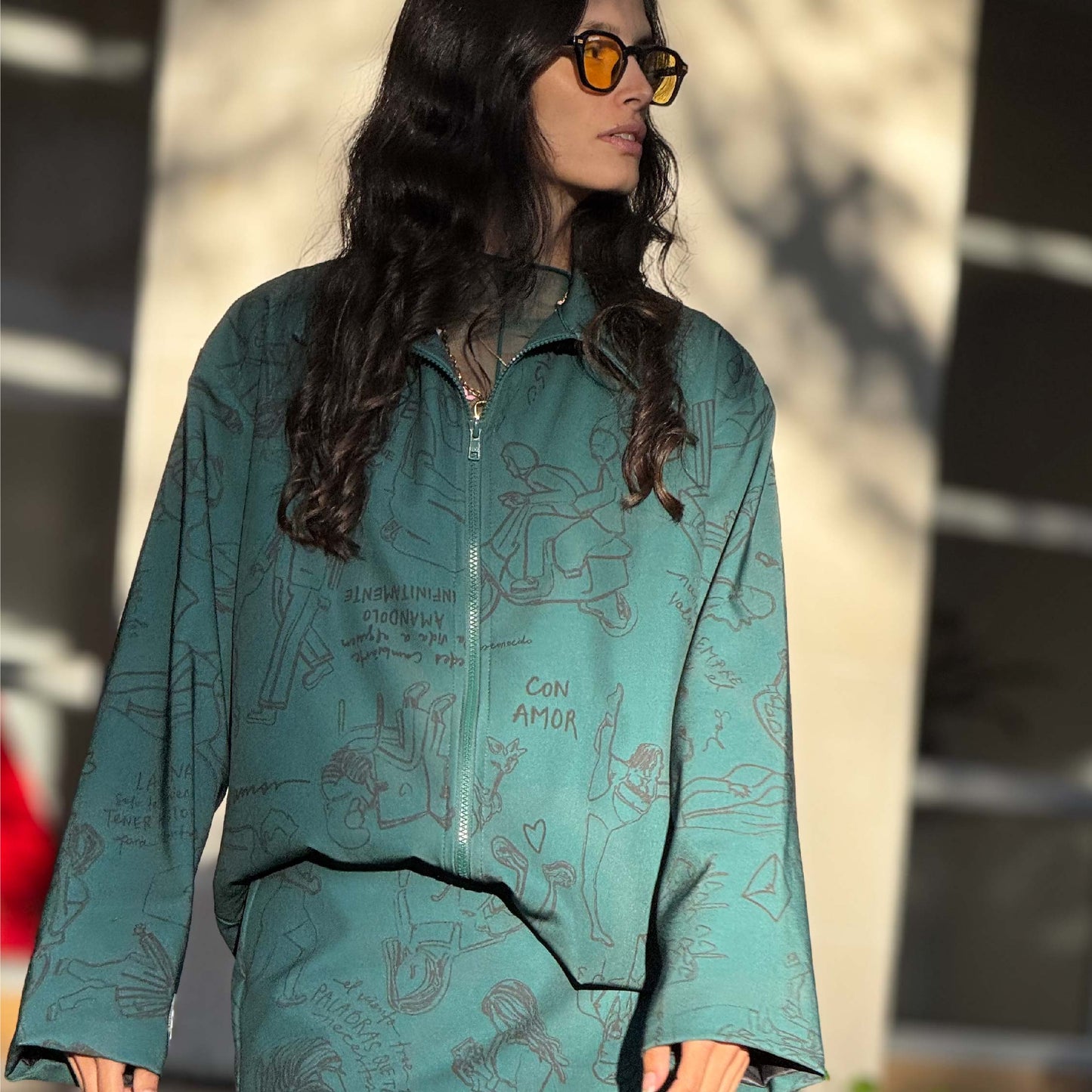 Chaqueta Liviana Verde Esmeralda