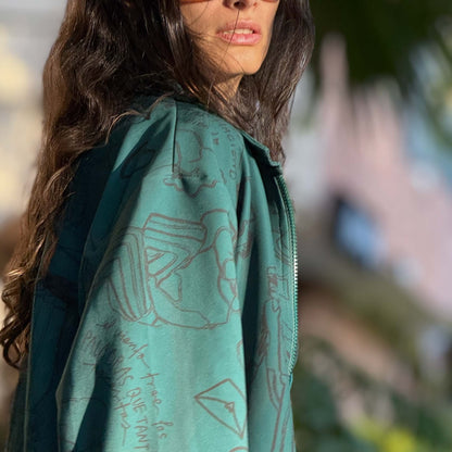 Chaqueta Liviana Verde Esmeralda