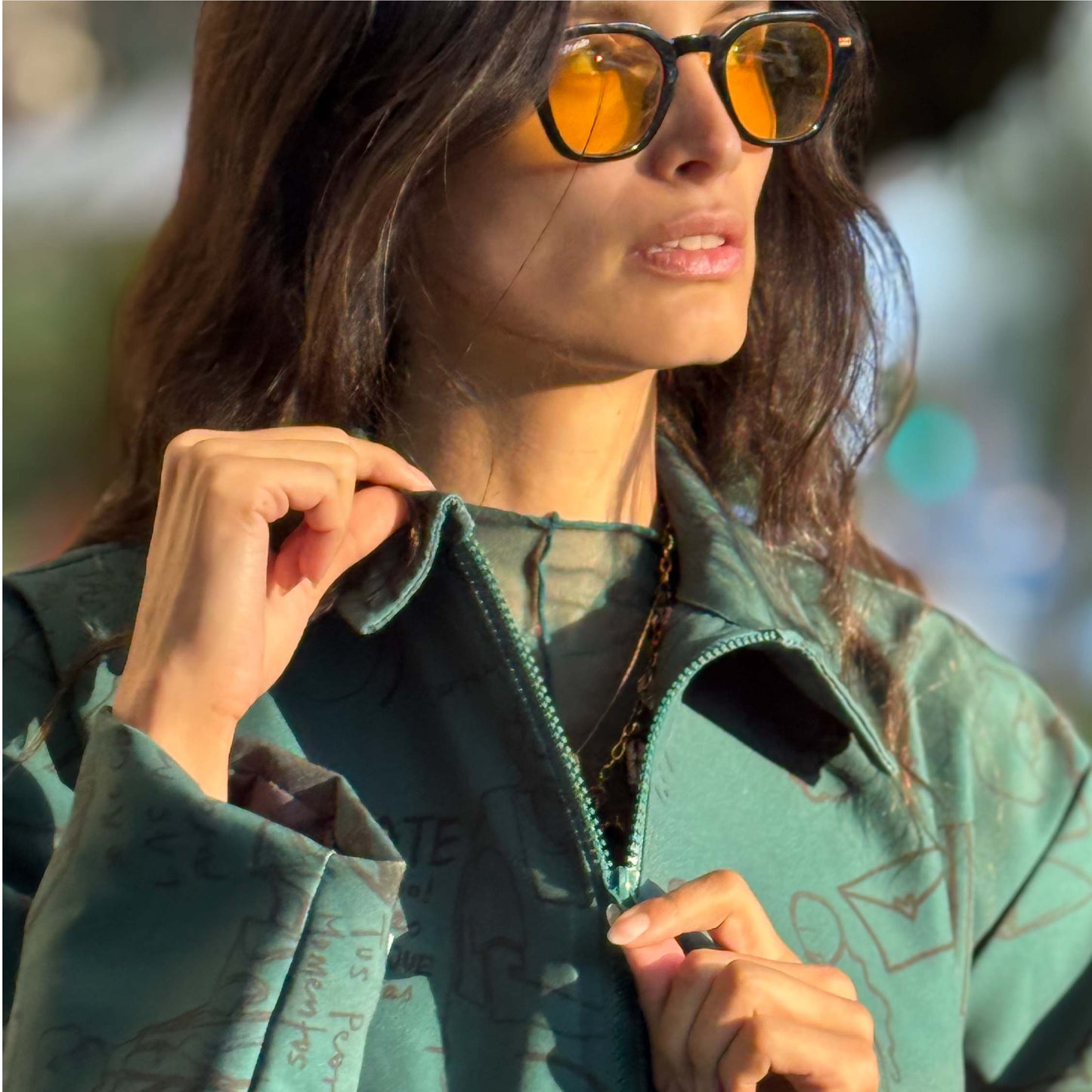 Chaqueta Liviana Verde Esmeralda