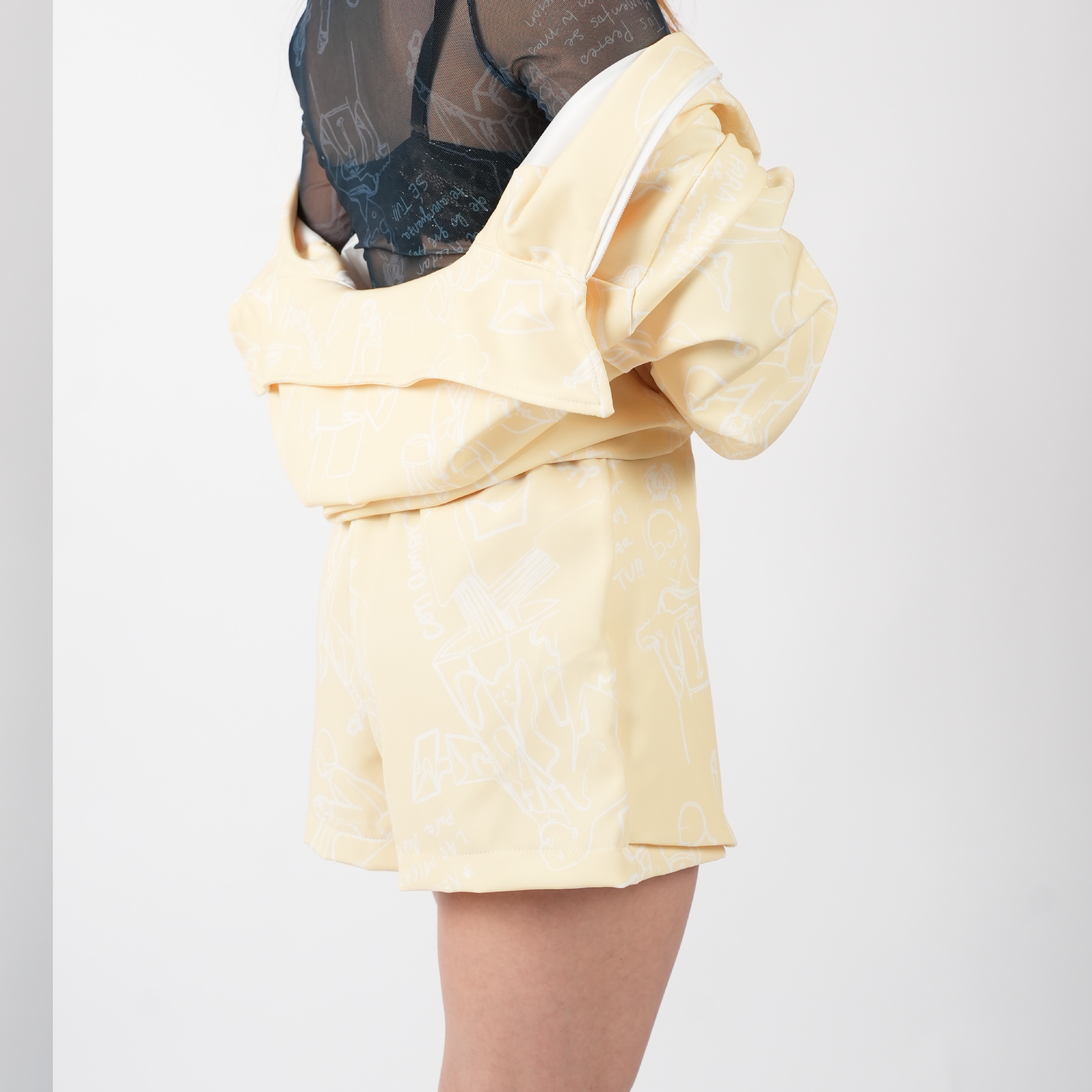Falda Short Amarilla