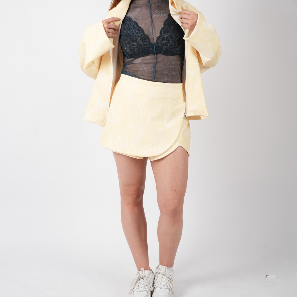 Falda Short Amarilla