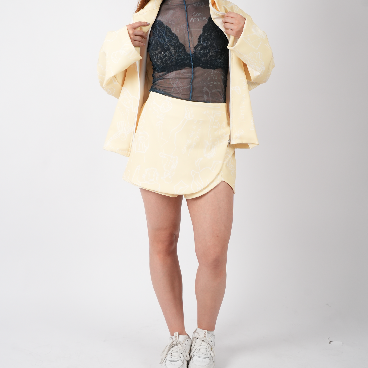 Falda Short Amarilla