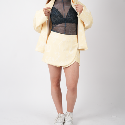 Falda Short Amarilla