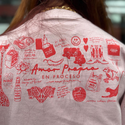 Camiseta Crop top Rosada