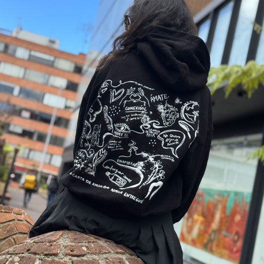Sudadera con capucha negra