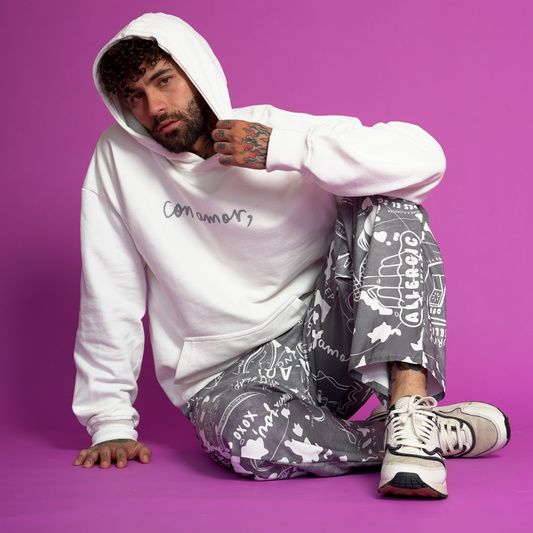 Pantalón tusa gris grafito